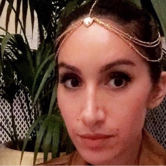 JEN Atkin x Chloe + Isabel Crystal Headpiece ROSE GOLD c+i - Picture 2 of 5